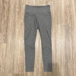 Athleta Gray Salutation Stash Pocket Tight